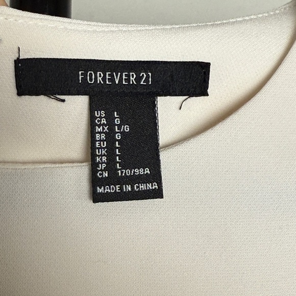 Forever 21 Shift Dress • Color Block • White & Black • Size L - Picture 3 of 4